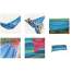 Set Hamac Colorat din bumbac, dimensiune 220x160 cm + 2 Franghii suspendare hamac, lungime 3m, carlige prindere metal