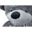 Set Ursulet de plus, 130 cm, culoare gri +  Breloc pentru chei, lungime 12 cm