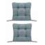 Set Perne decorative pentru scaun de bucatarie sau terasa, dimensiuni 40x40cm, culoare Gri, 2 bucati
