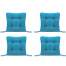 Set Perne decorative pentru scaun de bucatarie sau terasa, dimensiuni 40x40cm, culoare Albastru, 4 buc/set