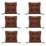 Set Perne decorative pentru scaun de bucatarie sau terasa, dimensiuni 40x40cm, culoare Maro, 6 buc/set