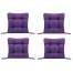 Set Perne decorative pentru scaun de bucatarie sau terasa, dimensiuni 40x40cm, culoare Mov, 4 bucati/set