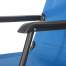 Scaun tip sezlong pliabil pentru terasa sau gradina, reglabil, 120kg, albastru