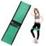 Banda elastica fitness pentru tonifiere din cauciuc, Marimea L, 86 cm, verde