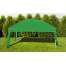 Cort Pavilion 3x3m pentru Curte, Gradina sau Evenimente cu 3 Pereti Laterali, Culoare Verde