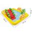 Piscina Gonflabila Intex Fruity, pentru Copii, cu tobogan, 6 bile si o capsuna, 244x191x91 cm