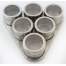 Set Recipiente din Inox pentru Condimente cu Suport Triunghi Magnetic, Diametru 6.5 cm, 6buc
