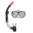 Set pentru snorkeling sau scufundari Enero cu ochelari si tub oxigen, culoare negru