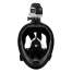 Masca Full Face pentru Snorkeling, cu tub pliabil, Anti-Fog, suport GoPro, Marimea L/XL, negru