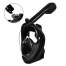 Masca Full Face pentru Snorkeling, cu tub pliabil, Anti-Fog, suport GoPro, Marimea L/XL, negru