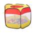 Piscina uscata pliabila cu bile pentru copii, 100 bile, 90x70cm, rosu/galben