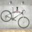 Suport de bicicleta pliabil cu prindere pe perete, sarcina 30kg, negru/rosu