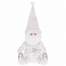 Figurina decorativa Spiridus Gnom pentru Craciun, inaltime 43cm, alb