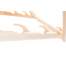 Scaun pliabil tip sezlong pentru plaja, gradina sau camping, cu cadru din lemn, 110x60 cm, 110kg, Rosu