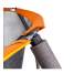 Trambulina pentru copii Mirpol, diametru 305cm / 10ft, cu plasa exterioara si scara, capacitate 110 kg, negru/portocaliu