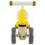Tricicleta pentru copii EcoToys, model Girafa, capacitate 20kg, culoare galben
