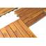 Set 10 placi dale pavaj 30x30cm, din lemn de salcam, pentru Terasa, Gradina sau Balcon, maro