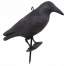 Corb Cioara Artificiala Decorativa, Sperietoare de Porumbei, pentru Alungarea Pasarilor Nedorite, 39x11x18.5 cm, negru