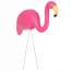 Flamingo ornament decorativ gazon pentru Curte sau Gradina, inaltime 60cm, roz