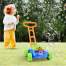 Jucarie de facut baloane de sapun pentru copii, tip masina de taiat iarba, 118 ml, inaltime 50 cm MLS12-107844