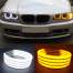 Angel Eyes COTTON compatibil BMW E46 cu lupa E36/E38/E39 Lumina: alba DRL + semnalizare galbena  COD: H-COT-WY06 MRA36-260321-7