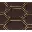 Material hexagon cu gaurele maro/cusatura bej COD: Y03MG MRA36-040621-60