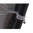 Perna matlasata pentru sezlong de gradina, din bumbac cu umplutura moale, curele de fixare, 165x50x10 cm, culoare Gri