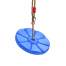 Leagan rotund tip disc pentru copii, cu sfoara, inaltime reglabila, diametru 27 cm, 75 kg, albastru