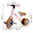 Bicicleta pentru copii 2in1 EcoToys cu/fara pedale, scaun reglabil, 65x49x33 cm, roz
