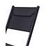 Set 2 scaune pliabile ModernHome pentru terasa sau gradina, structura din otel, 120 kg, culoare Negru