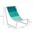 Scaun pliabil sezlong pentru plaja, gradina sau camping, cu cadru metalic, 90kg, culoare Verde