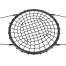 Leagan Balansoar rotund tip cuib Malatec pentru curte, gradina sau terasa, diametru 100 cm, 120 kg, negru