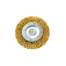 Perie sarma alama, circulara, cu tija, auriu, 75 mm MART-SZC00002