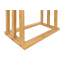 Suport de baie pentru prosoape sau rufe, din lemn de bambus, cu 3 bare, inaltime 80 cm, maro