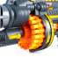 Pistol de jucarie Blaster electric cu 40 sageti din spuma tip NERF, 2 tinte incluse, 60x27x14 cm