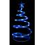 Decoratiune luminoasa Led, tip forma de brad cu o stea in varf, 27cm, 30 leduri, albastru