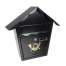 Cutie Postala din Otel cu Fereastra, 2 chei, 38x37.5x8.5cm, Negru