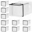 Set 10 cutii organizatoare culisante pentru depozitare incaltaminte, transparent, 20x20.5x28.5 cm