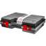 Organizator cutie scule tip valiza, dublu, Kistenberg, 49x39x13 cm, negru/rosu