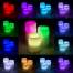 Set 3 Lumanari Decorative Iluminate cu LED Multicolor si Control din Telecomanda