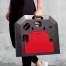 Sistem portabil de antrenament Crossfit tip valiza, Rezistenta Maxima 230kg, culoare Negru/Rosu