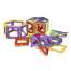 Set XXL de constructie magnetic educativ pentru copii, cu 100 de elemente, multicolor