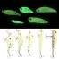 Set 5 naluci din plastic fluorescente pentru pesti pradatori, 7-9 cm