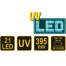 Kit lanterna led UV cu ochelari, Vorel 82756, aluminiu, 255 lm FMG-82756