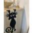 Decoratiune perete Krodesign Funny Cat, lungime 52 cm, negru FMG-KRO-1009