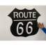 Decoratiune perete Route 66, dimensiune 68x60 cm, negru FMG-KRO-1002