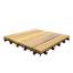 Set 10 placi dale pavaj 30x30x2.5cm, din lemn de salcam, pentru Terasa, Gradina sau Balcon