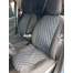 Huse textil - piele romburi Dacia Duster 2010-2017 Negru+Albastru ® ALM MALE-8240