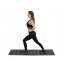 Saltea pentru Yoga, model plan exercitii, PVC, negru, 173x61x0.6 cm, Isotrade MART-00008693-IS