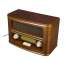Aparat radio FM in stil retro din lemn, dimensiuni 20x30x15cm